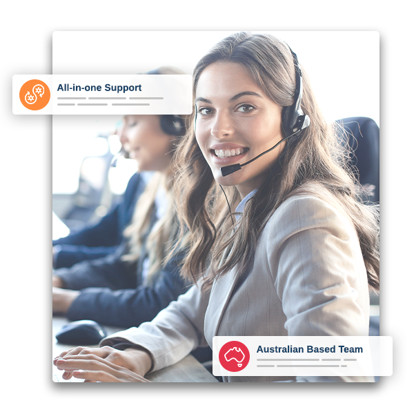 Customer support officer providing support and training.
