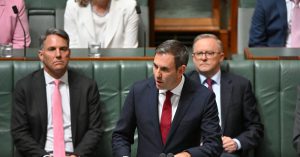 Jim Chalmers announcing National Housing Accord as part of the Federal Budget.