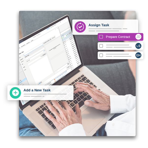 Conveyancer using the matter management function.