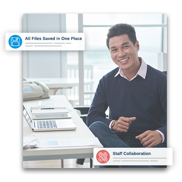 Conveyancer enjoying matter management functions.