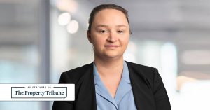 Taylah Allen features in Real Story in The Property Tribune
