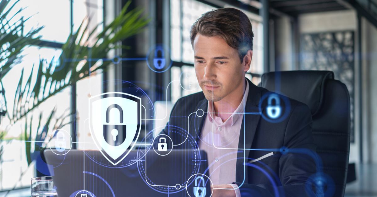 Conveyancer installing cybersecurity measures.