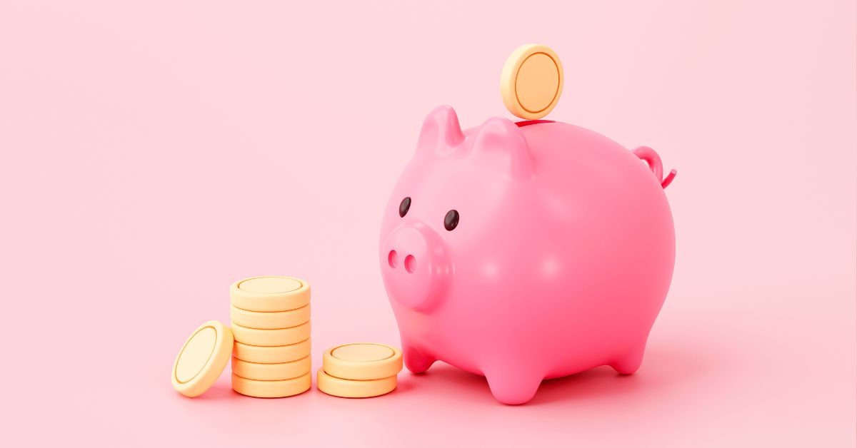 Piggy bank representing charging more as a conveyancer
