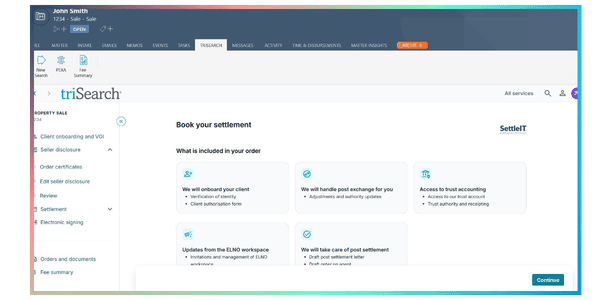 Settlement-product-screen